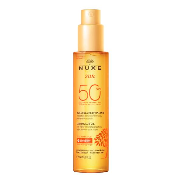 NUXE Tanning Sun Oil High Protection SPF50 face and body 150 ml