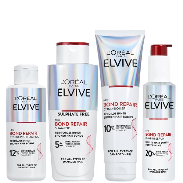 L'Oréal Paris Elvive Bond Repair Full Routine Bundle for Damaged Hair