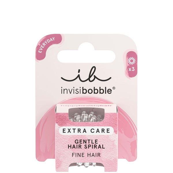 invisibobble Crystal Clear Extra Care Hair Ties (Pack of 3)