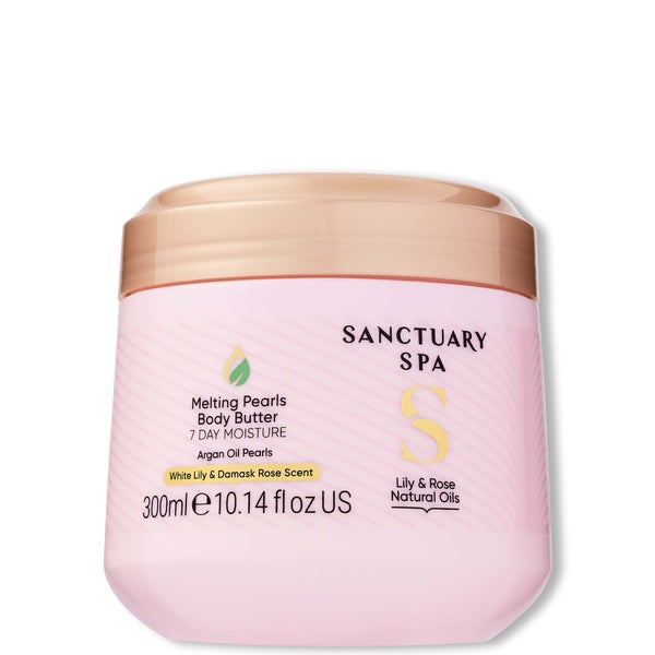 Sanctuary Spa Lily & Rose Natural Oils Melting Pearls Body Butter 300ml