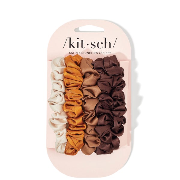 Kitsch Satin Petite Scrunchies 5 Piece Set - Sedona