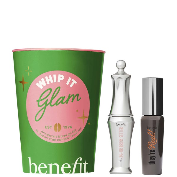 benefit Whip It Glam mini They're Real! Mascara and 24 Hour Brow Setter Duo