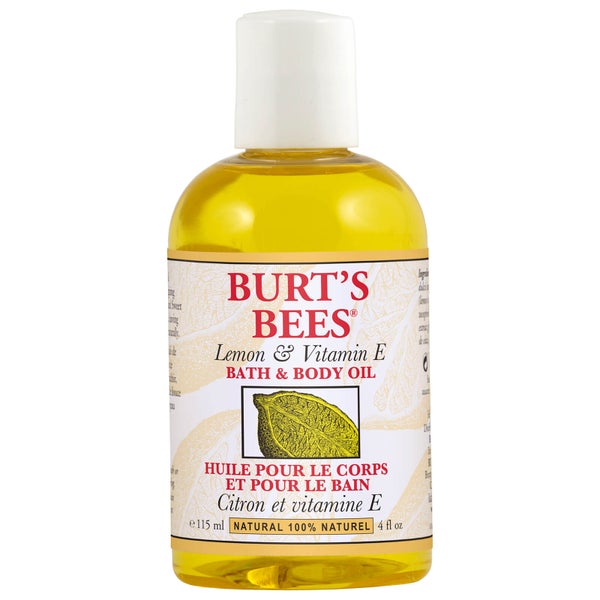 Burt's Bees 小蜜蜂柠檬维生素 E 浴后油 (4 fl oz / 115ml)