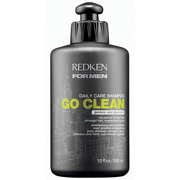 Redken For Men Go Clean 洗发水 (300 毫升)