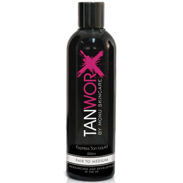 Tanworx 快速美黑液，带涂抹工具 - 正常至中等（200ml）