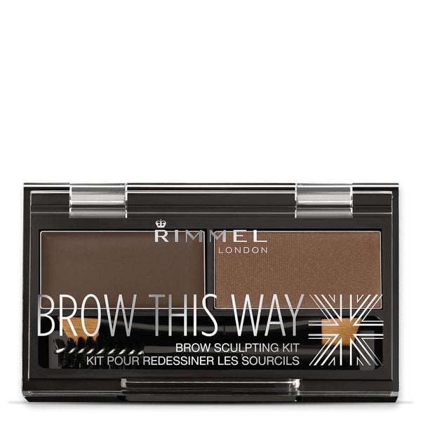 Rimmel Brow This Way Eyebrow Kit - 003 Dark Brown