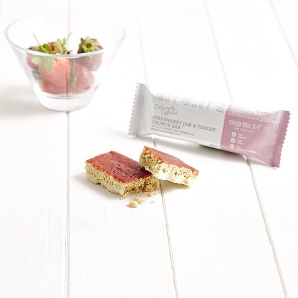 Meal Replacement Box of 16 Strawberry Jam and Yogurt Crunch Bars