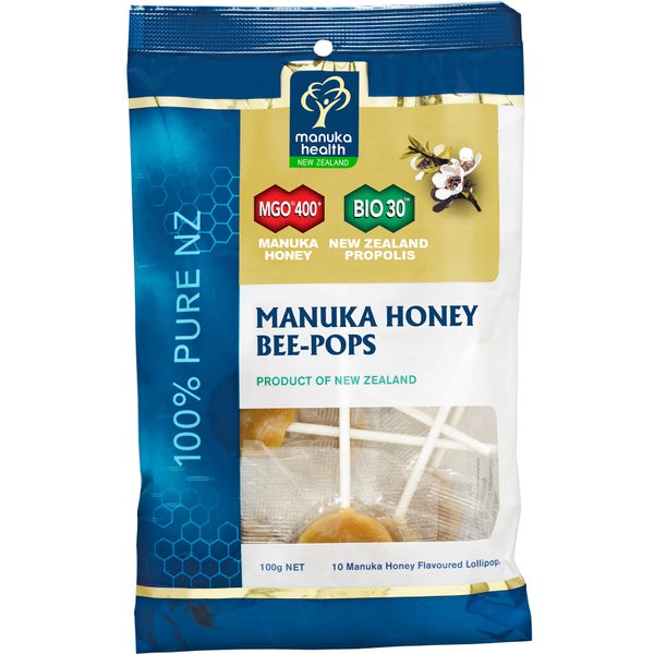 Manuka Health Propolis and MGO 400 Manuka Honey Bee-Pops 100g