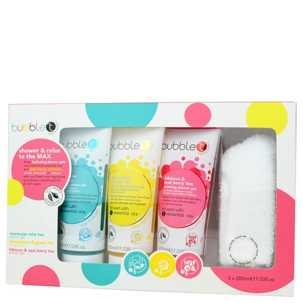 Bubble T Bath & Body - Shower & Relax to the Max Shower Gel and Cosy Sock Gift Set