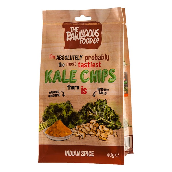 Rawlicious Indian Spice Kale Crisps