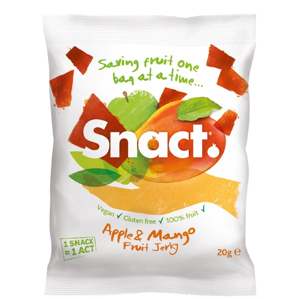 Snact Fruit Jerky - Apple & Mango (5 Bags)