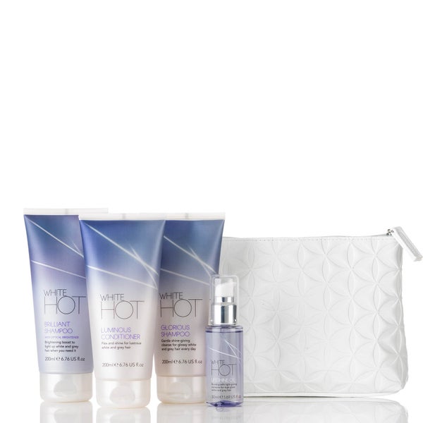 White Hot Cosmetic Case Gift Set