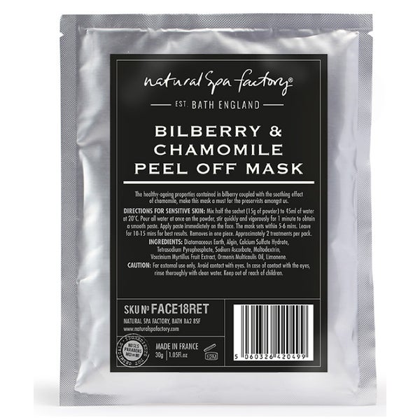 Natural Spa Factory Bilberry and Chamomile Peel-Off Face Mask