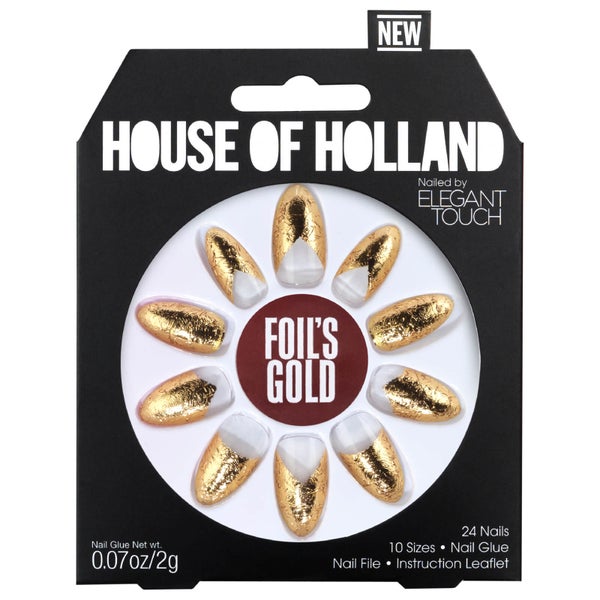 Elegant Touch House of Holland V Nails - Foils Gold