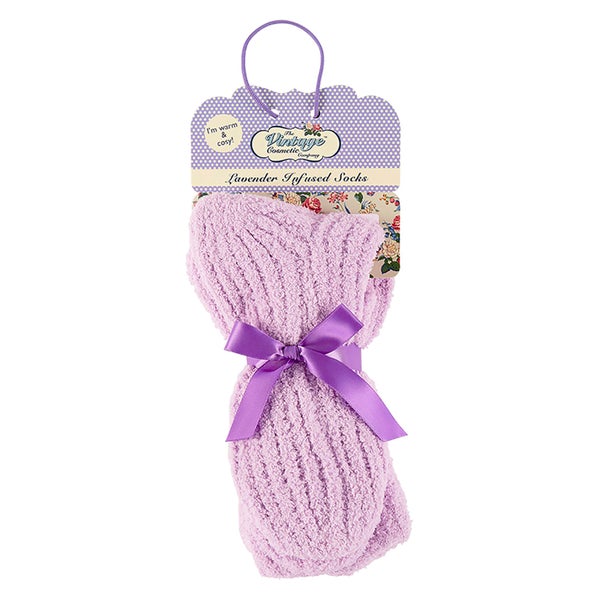The Vintage Cosmetics Company Lavender Infused Cosy Socks - Violet