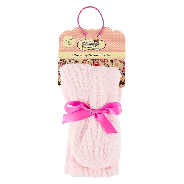 The Vintage Cosmetics Company Rose Infused Cosy Socks - Pink