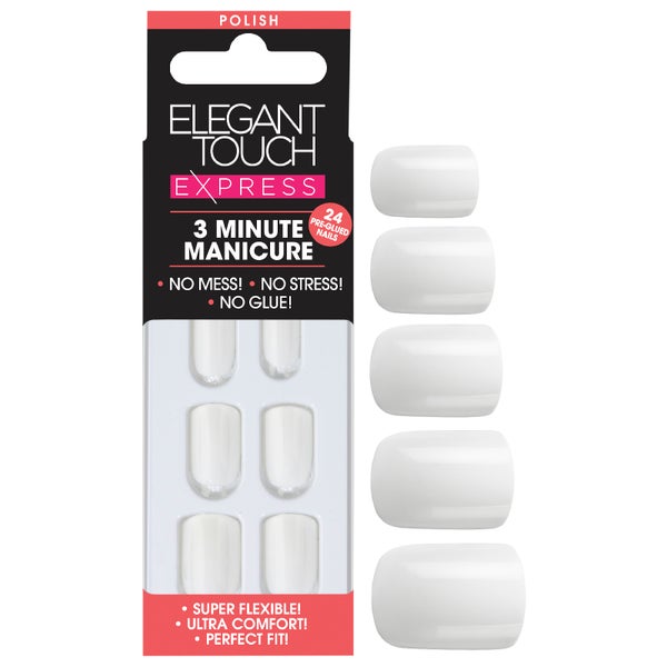 Elegant Touch Express Nails - Polished Brilliant White