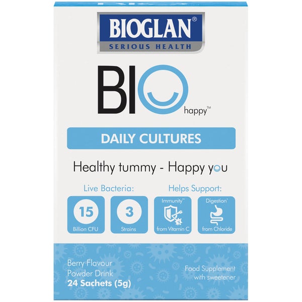 Bioglan BioHappy Daily Cultures Sachets (Pack of 24)