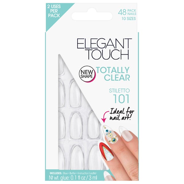 Elegant Touch Totally Bare Nails - Clear Stiletto 101