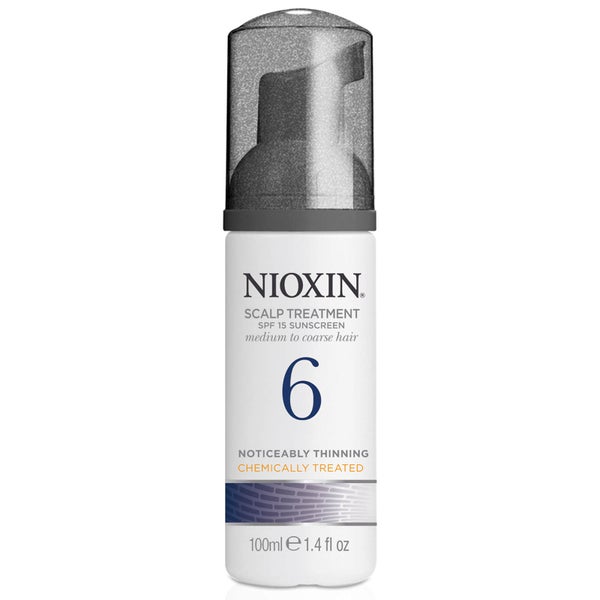 NIOXIN System 6 Scalp Treatment for Noticeably Thinning, Medium to Coarse, Natural and Chemically Treated Hair 100ml