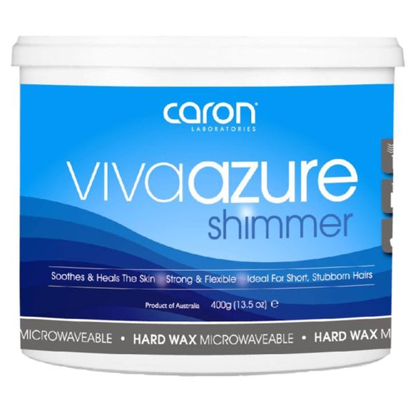 Caronlab Viva Azure Shimmer Microwaveable Hard Wax 400g