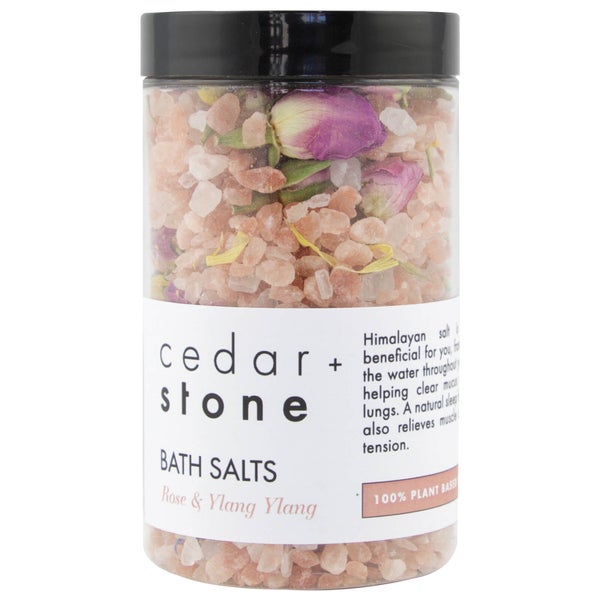 Cedar + Stone Rose + Ylang Ylang Bath Salts 330g