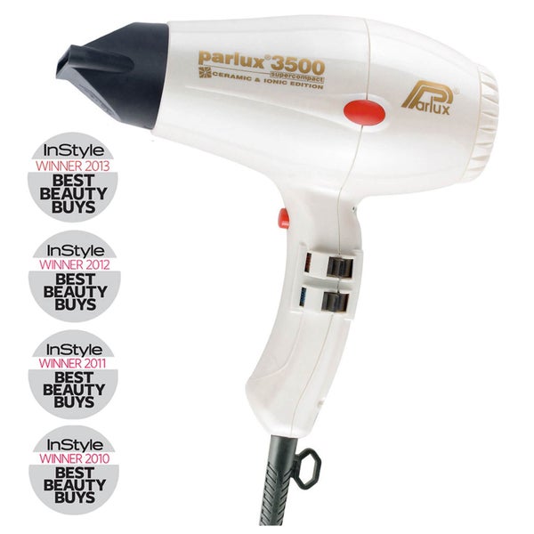 Parlux 3500 Supercompact Ionic And Ceramic Hair Dryer - Pearl