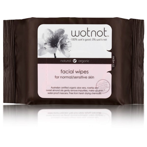 wotnot Facial Wipes Normal/Sensitive Skin x 25