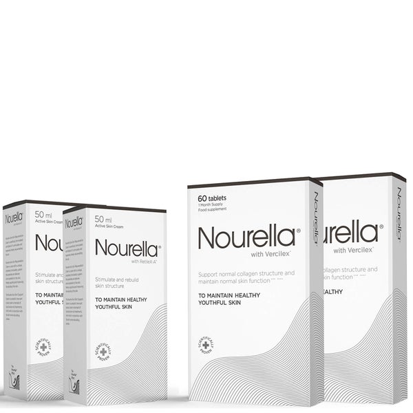 Nourella 2 月套装（2 x 60 片和 2 x 面霜 50ml）