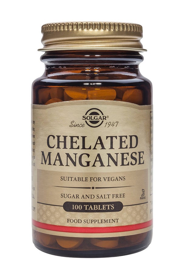 Solgar® Chelated Manganese - 100 Tablets