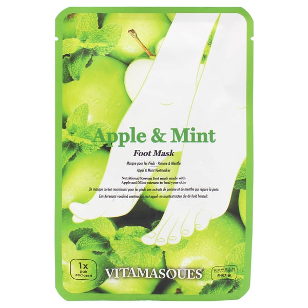Vitamasques 苹果和薄荷足膜 2x16g