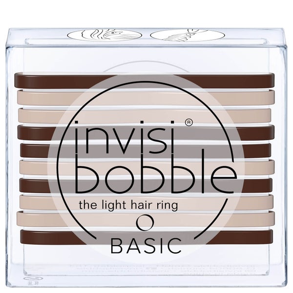 invisibobble Basic The Light 发圈 - Mocca and Cream 棕色与奶油色 | 10 个装