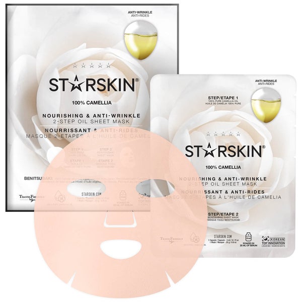 STARSKIN 100% 山茶花两步护理油面膜 | 滋养和抗皱