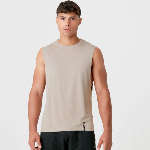 MP Men's Luxe Classic Drop Armhole Tank Top - Taupe - S