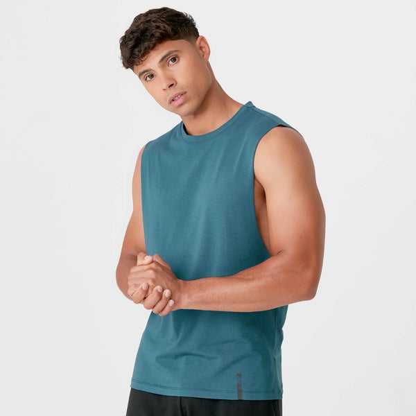 Myprotein Luxe Classic Drop Armhole Tank Top - Petrol Blue - S