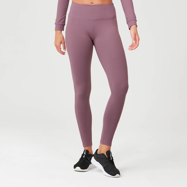 Power Mesh 力量系列 女士网纱速干运动健身紧身裤 - 紫红 - M