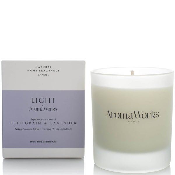 AromaWorks 焕亮系列香氛蜡烛 30cl | 苦橙叶和薰衣草