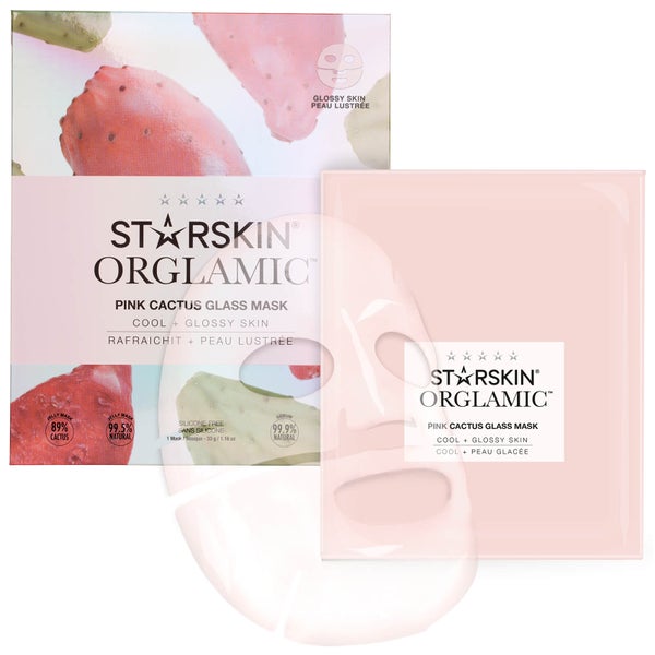 STARSKIN Orglamic Pink Cactus Glass Mask