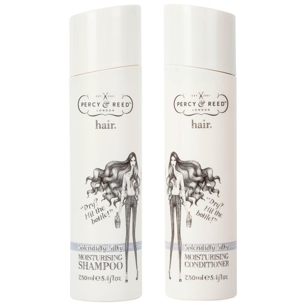 Percy & Reed Splendidly Silky Moisturising Shampoo and Conditioner Duo 2 x 250ml