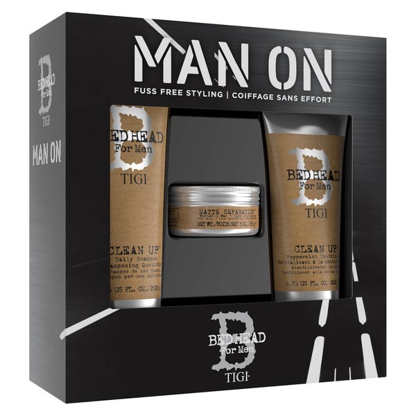 TIGI Bed Head for Men Men's Gift Set with Shampoo Conditioner and Hair Wax