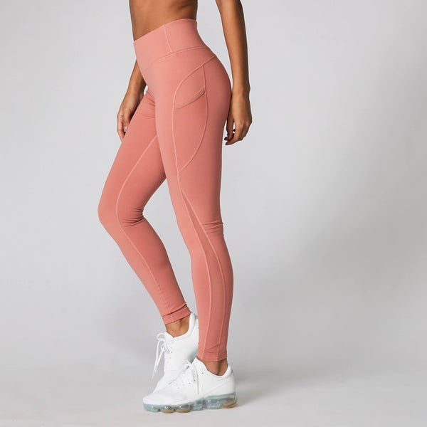 Power Mesh 力量系列 女士紧身裤 - 灰粉色 - XS
