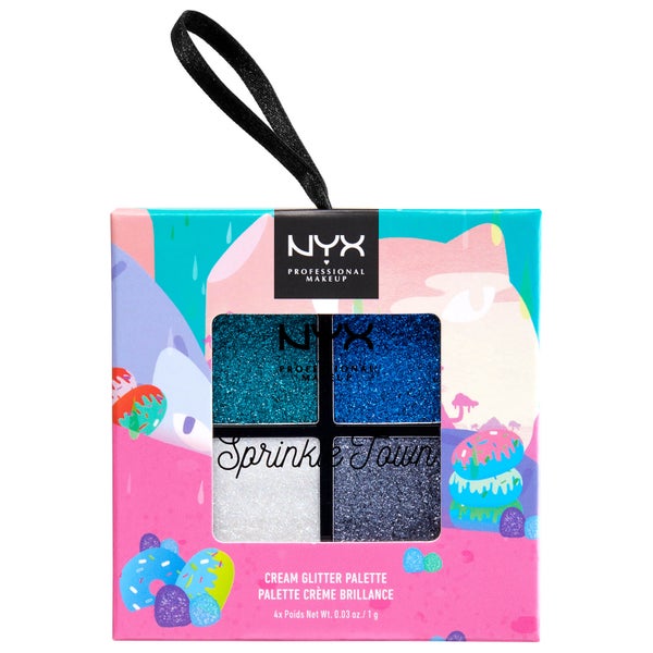 NYX Professional Makeup Sprinkle Town Cream Glitter Palette - Cool