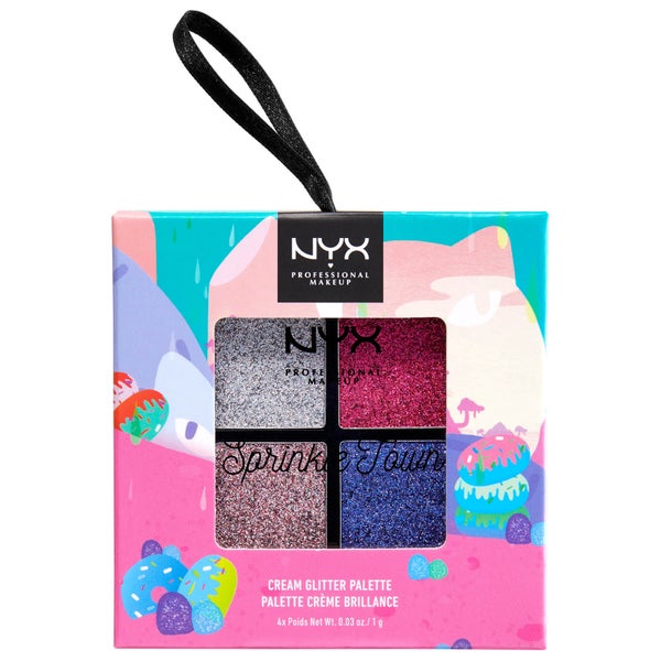 NYX Professional Makeup Sprinkle Town Cream Glitter Palette - Pastels