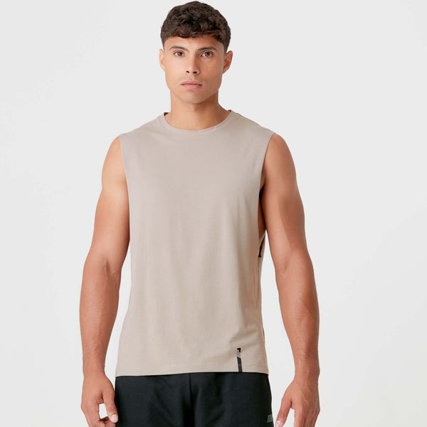 MP Men's Luxe Classic Drop Armhole Tank Top - Taupe - XS