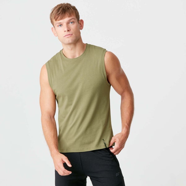 MP Men's Luxe Classic Sleeveless T-Shirt - Light Olive - XS