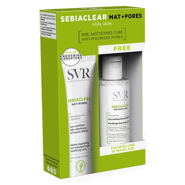 SVR Laboratoires Sebiaclear Mat + Pores Set - Sebiaclear Mat + Pores 40ml + Sebiaclear Eau Micellaire 75ml