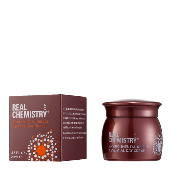 Real Chemistry Environmental Rescue Essential Day Cream Mini Jar w/ Deluxe Carton 20ml