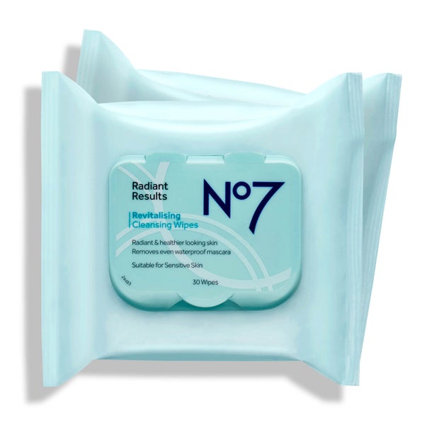No7 RR Rev Cleansing Wipes (2 x 30 Packs)