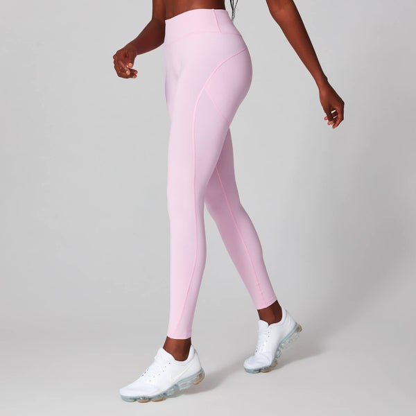Power 力量系列 女士网纱紧身健身裤 - 粉色 - XS