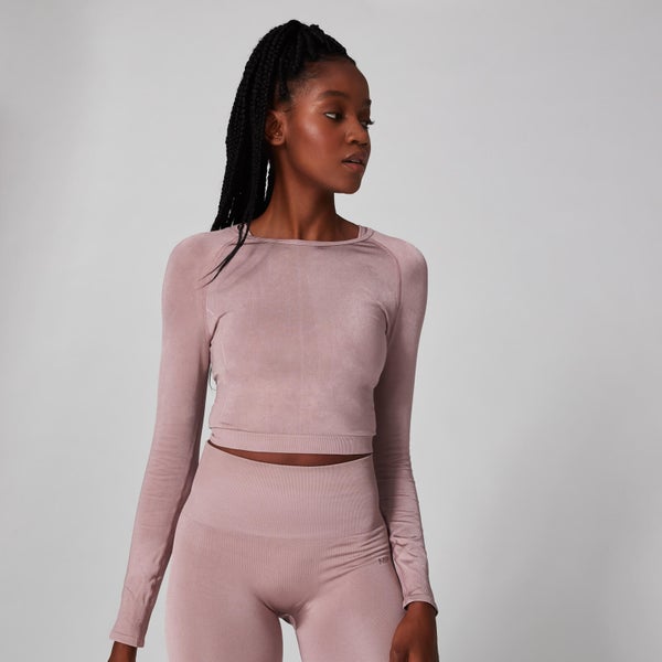 选购 Shape Seamless 无缝系列 女士 短款上衣 - 粉色 - XS